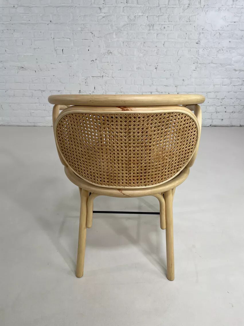 Fauteuil en rotin et cannage
