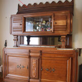1950s buffet with white marble tray