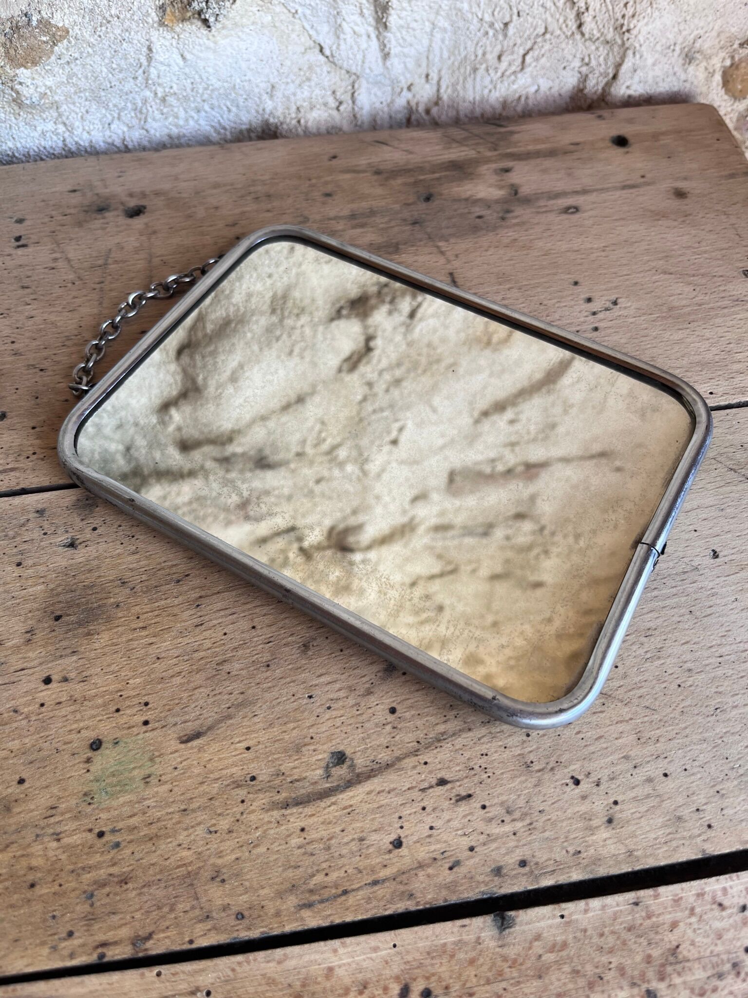 Barber mirror to hang