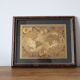 Vintage world map frame
