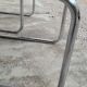 Pair of chairs by Marcel Breuer in black canework model B32 signed Italy