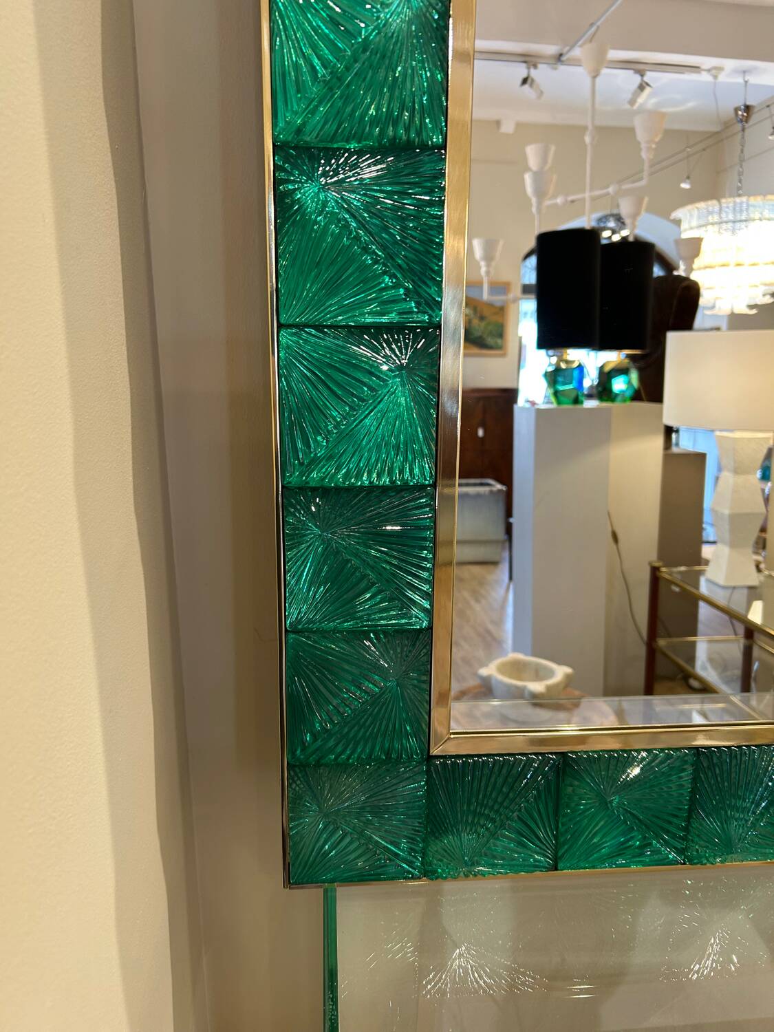 Murano mirror, cut glass, 20th century