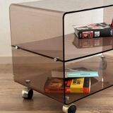 Table basse en Plexiglas fumé