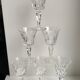 Set of 6 crystal wine glasses 50s