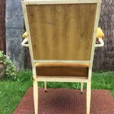 Armchair Ardus in lacquered metal.