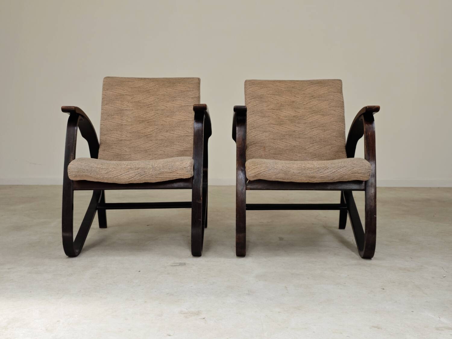 Pair of Art Deco armchairs by Jan Vanek 1930