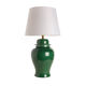 Base lamp jar temple green