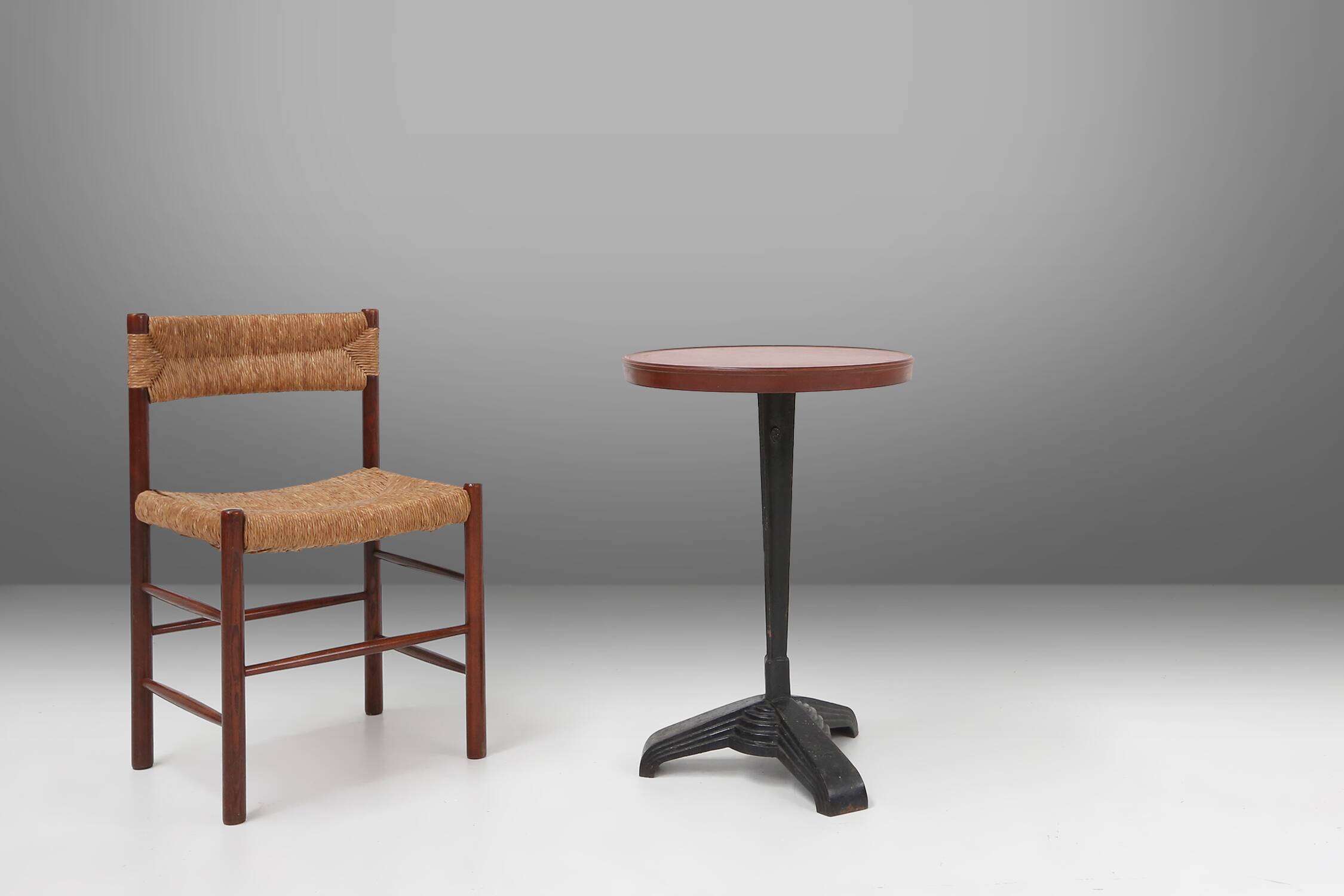 Rare Louis Vuitton cast iron bistro table with bakelite top, France ca. 1930