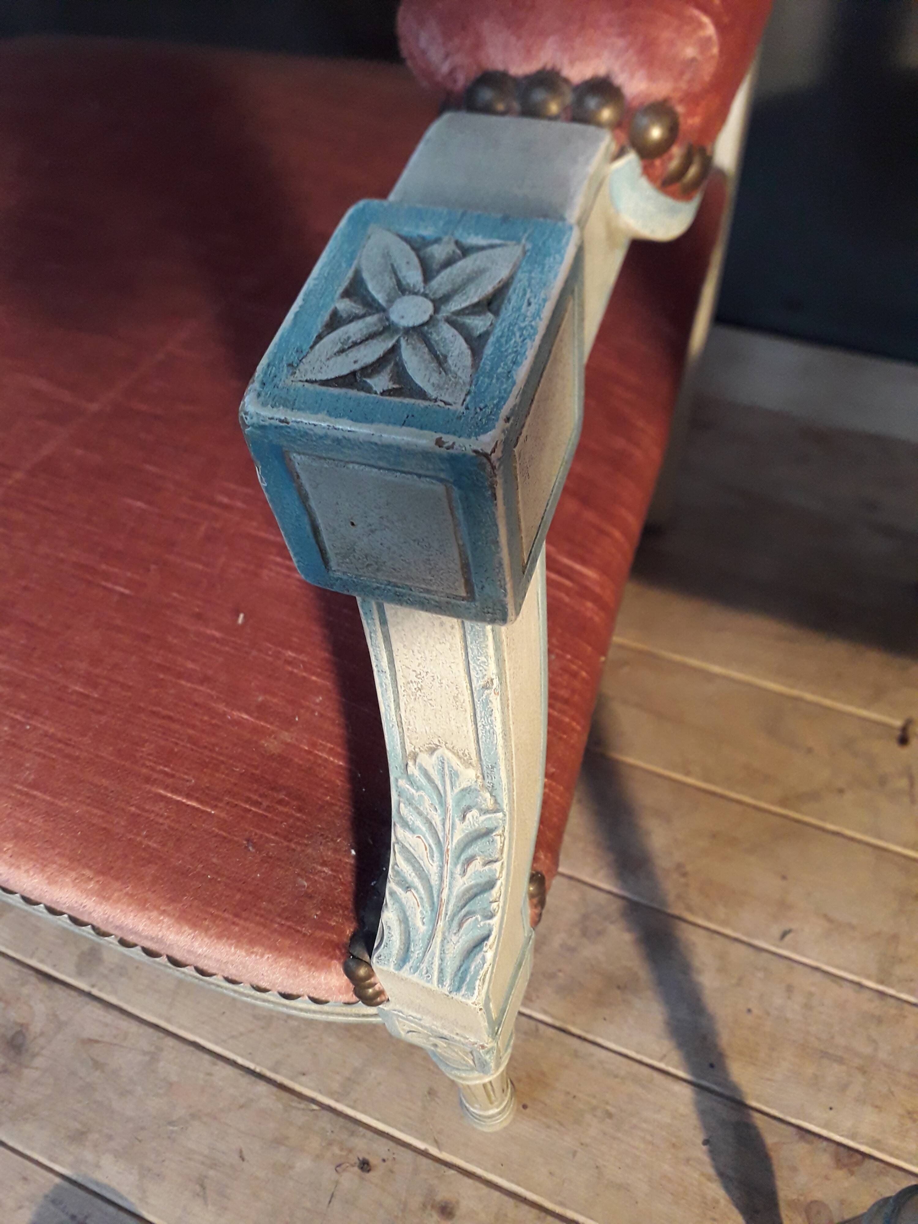 Pair of Louis XVI-style armchairs