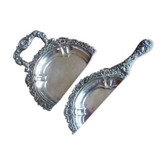 Silver metal crumb picks