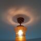 Ceiling lamp chandelier glass and brass