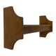 Étagère murale en bois vintage en chêne