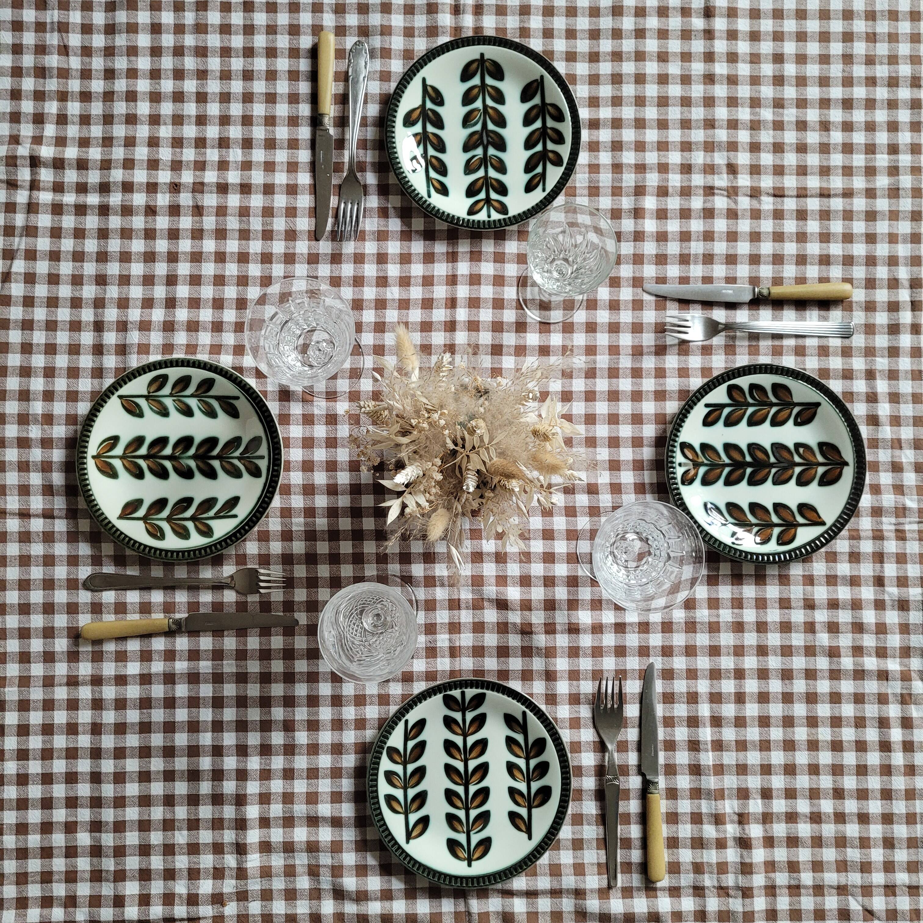 La Redoute x Selency lot de 4 assiettes Rambouillet dessert