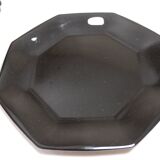 6 black Arcoroc "Octime" dinner plates (set 1)