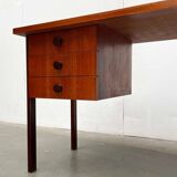 Mid-century modern teak desk by Asko Finland, 1960s.