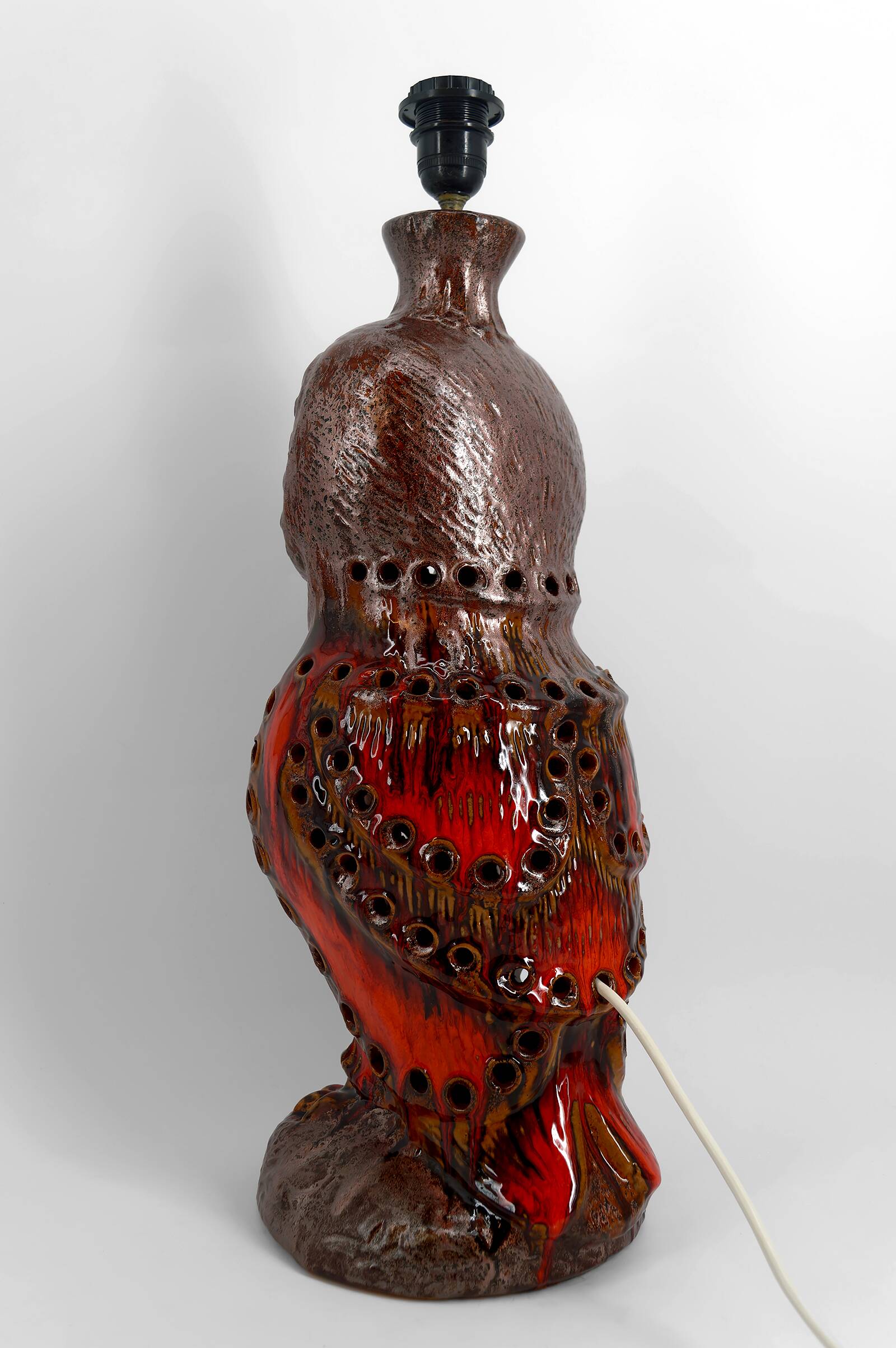 Important "Owl" lamp in ceramic – Walter Gerhards