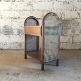 Bedside wood and caning 1970