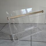 Magazine rack by David Lange for Roche Bobois