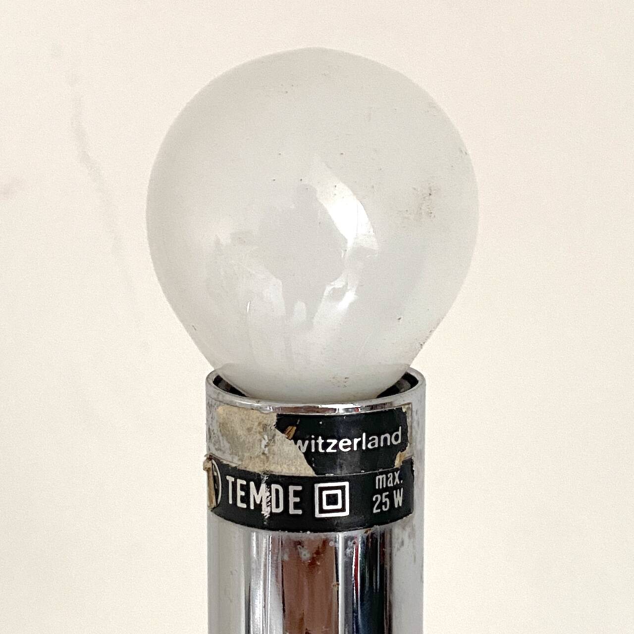 Temde Space Age lamp, vintage 1970s, made in Switzerland.