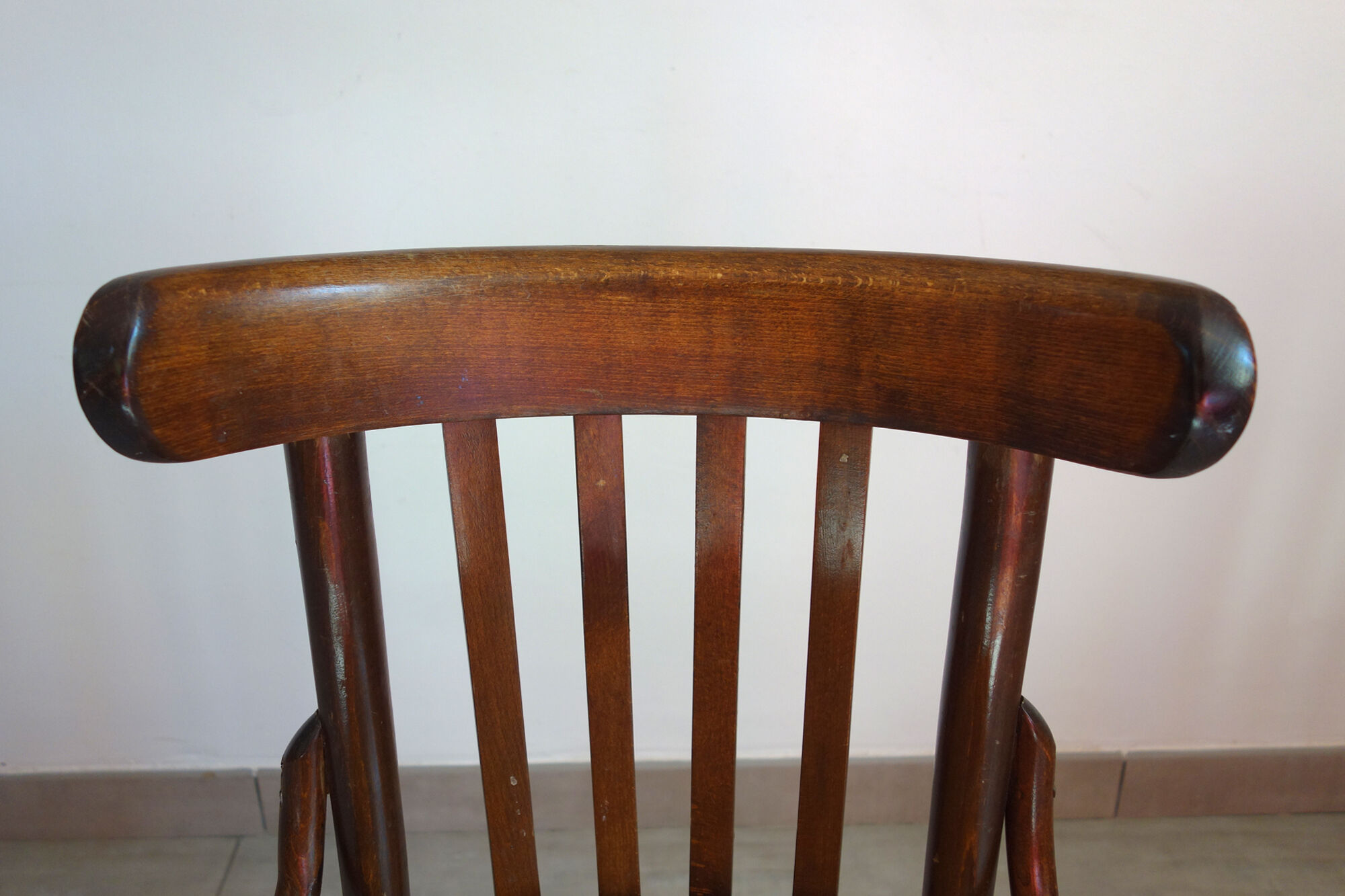 Pair of bistro chairs pattern flowers