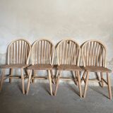 Lot chaises bois style Ercol Windsor