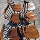 6 western beech chairs from the 1960s