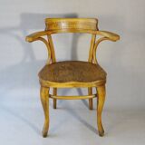 Thonet office chair No. 6150 from 1911, saddle seat - Bentwood -