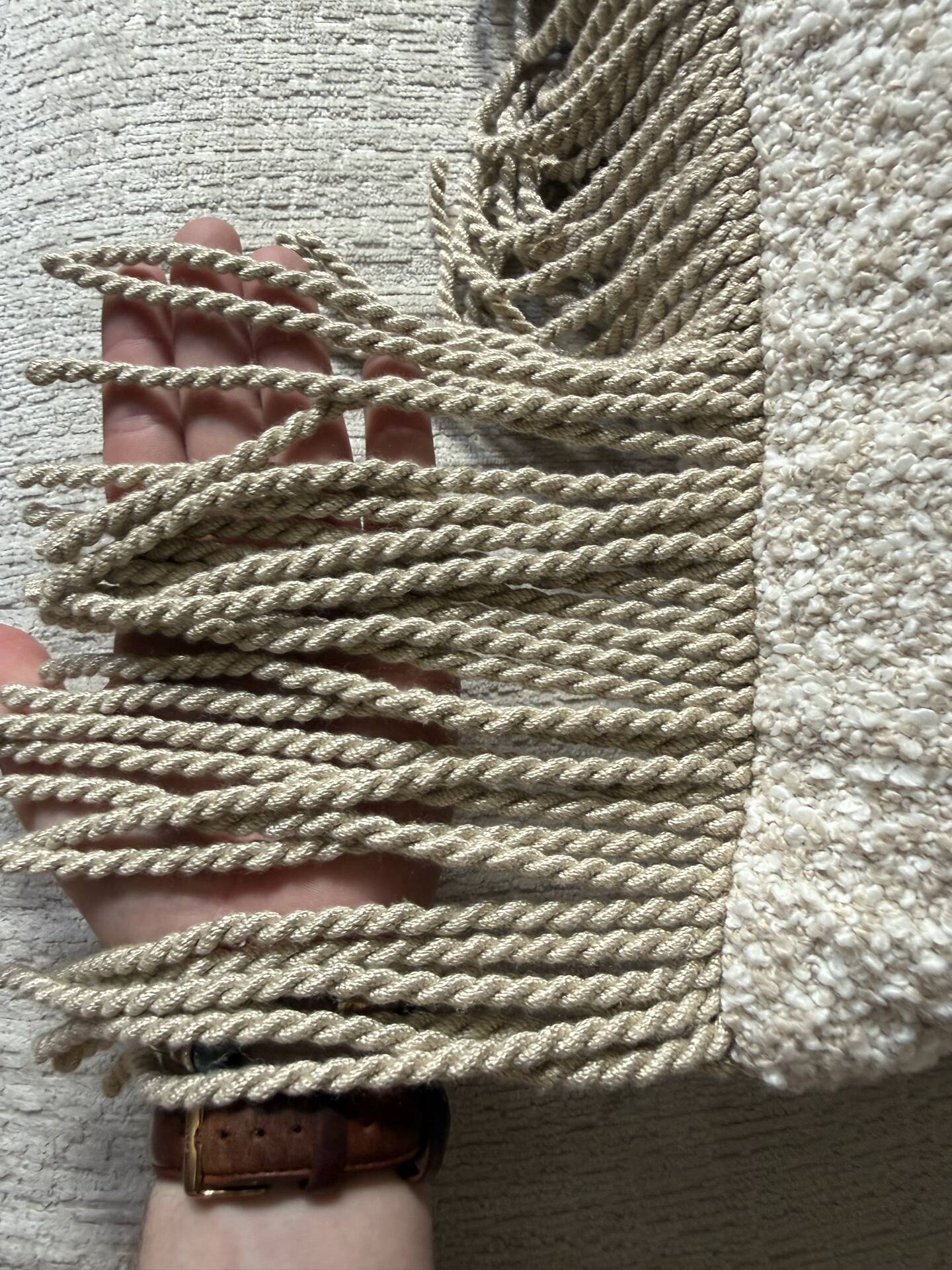 New design cushion "lien" cream - living objects & furniture (55x55)