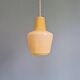 Scandinavian honey-colored opaline pendant light, 1960s