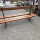 Banc de jardin public de la ville de Paris