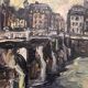 Pont Neuf in Paris, morning light by Maurice Verdier, School of Paris