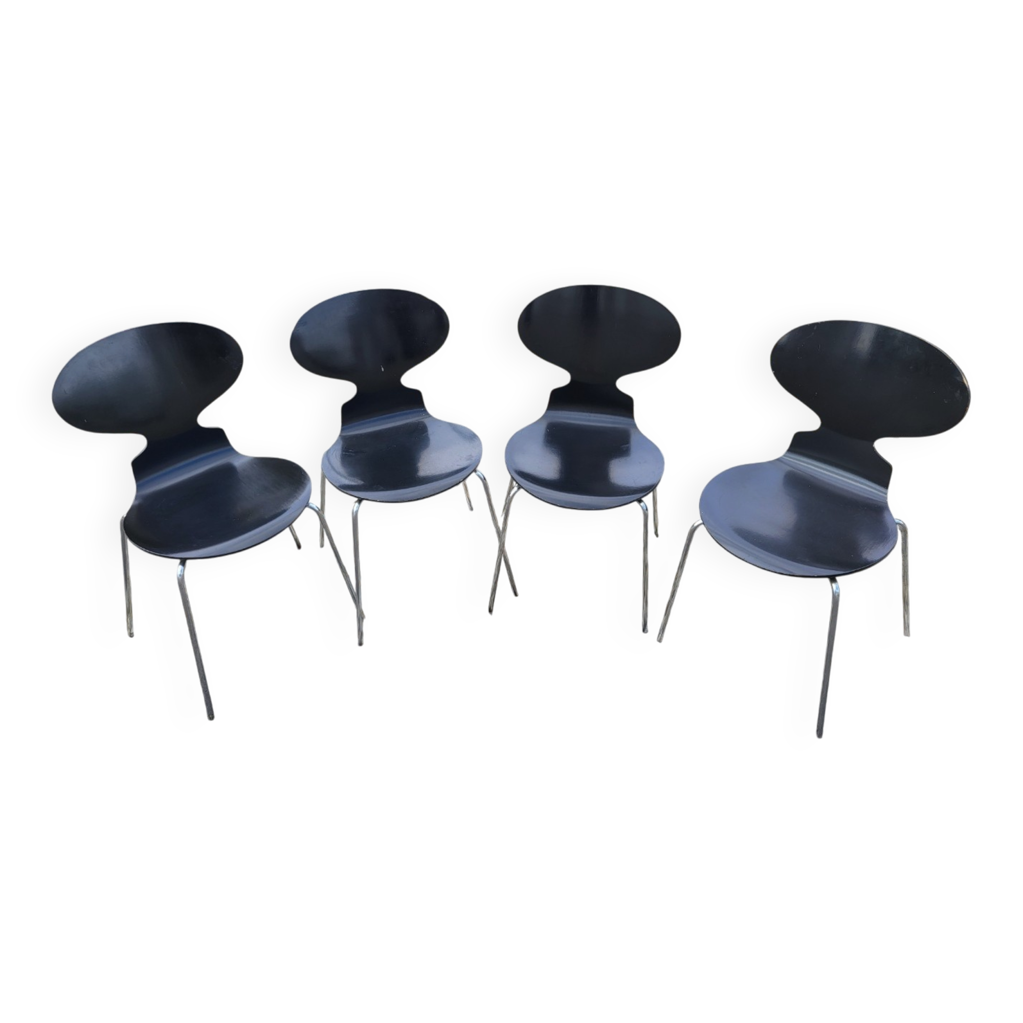 Ensemble chaise Fourmi  Arne Jacobsen par Fritz Hansen ( lot de 4)