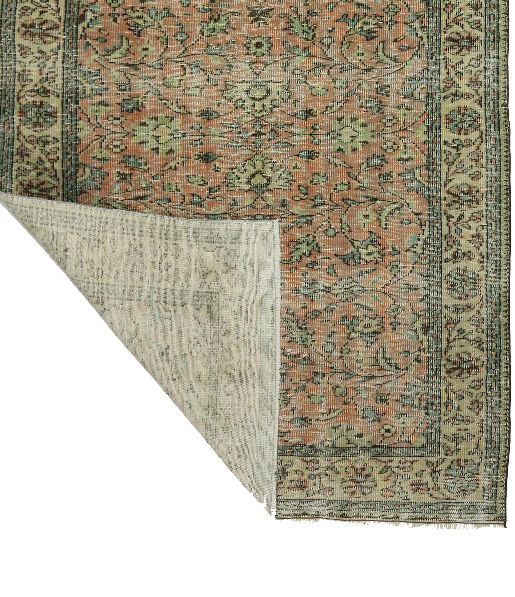 Anatolian handmade vintage rug 266 cm x 161 cm
