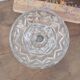 Imposing molded glass chandelier