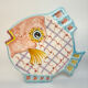 Hand-painted ceramic fish plate – Vietri sul Mare, Italy
