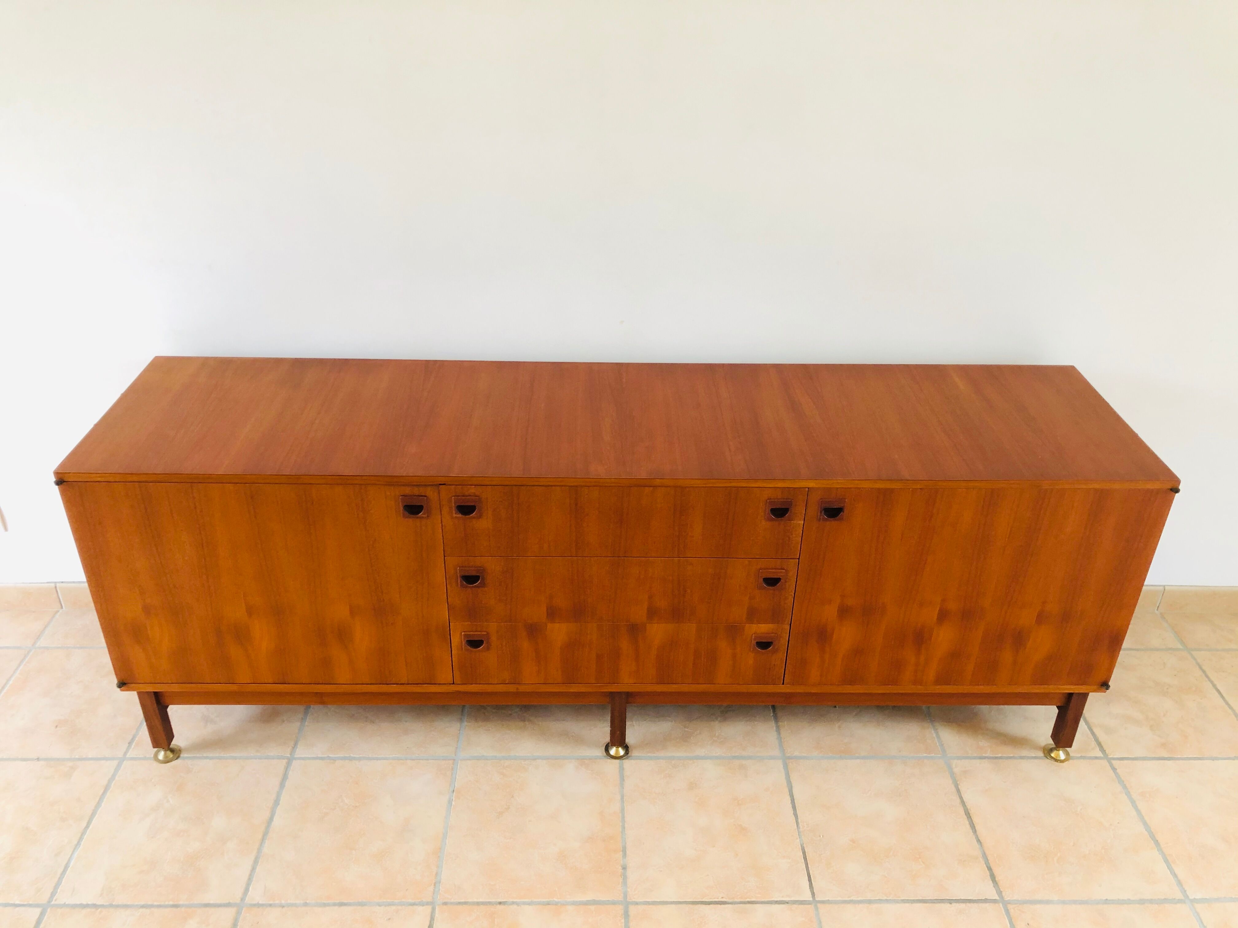 Teak enfilade by André Monpoix 1960
