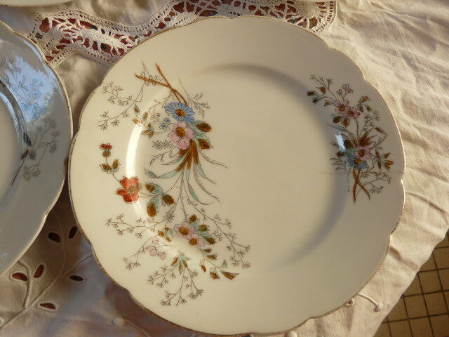 10 porcelain dessert plates xixth century