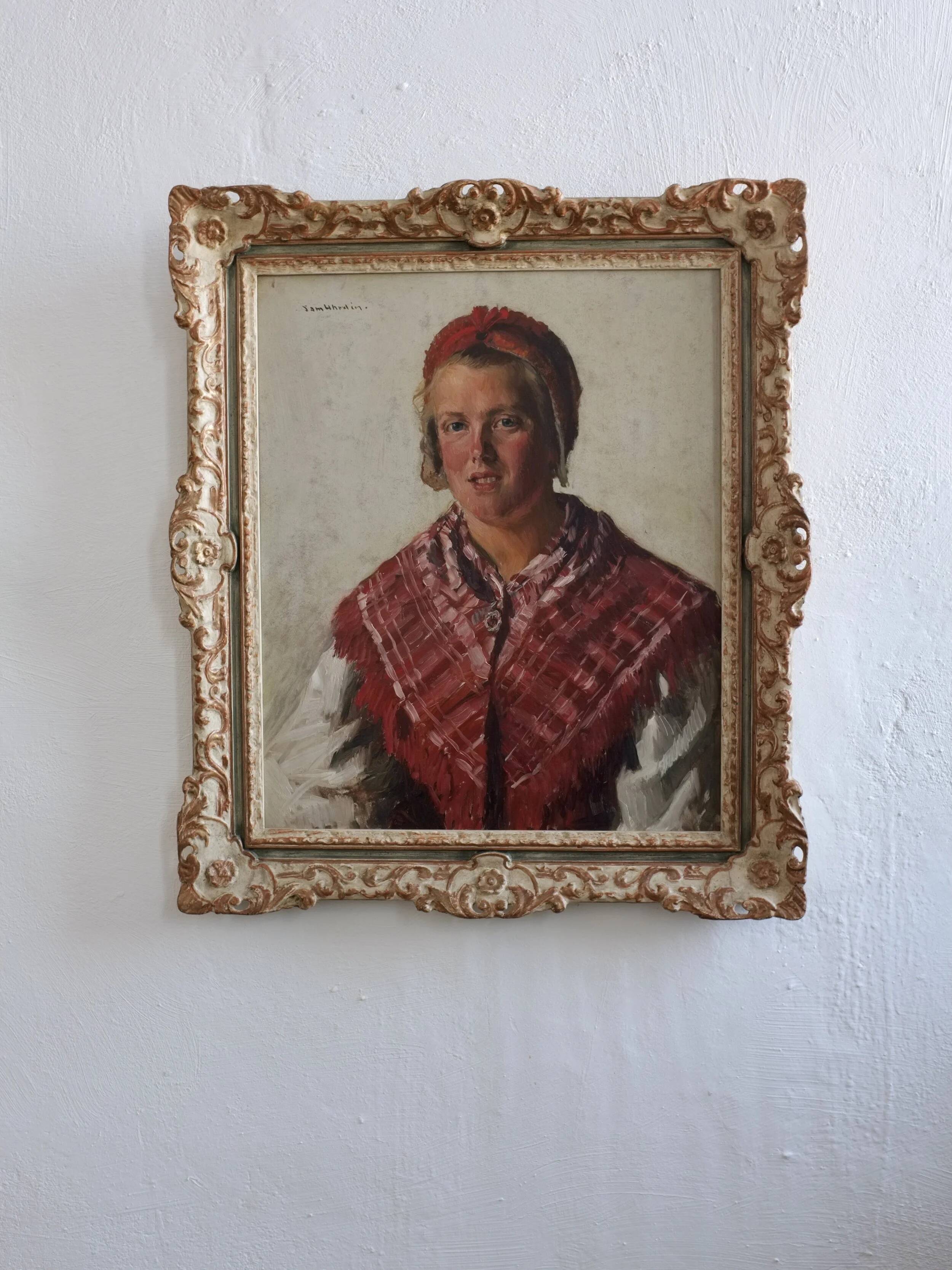 Vintage portrait of a woman by Sam Uhrdin | Sweden | 1920s