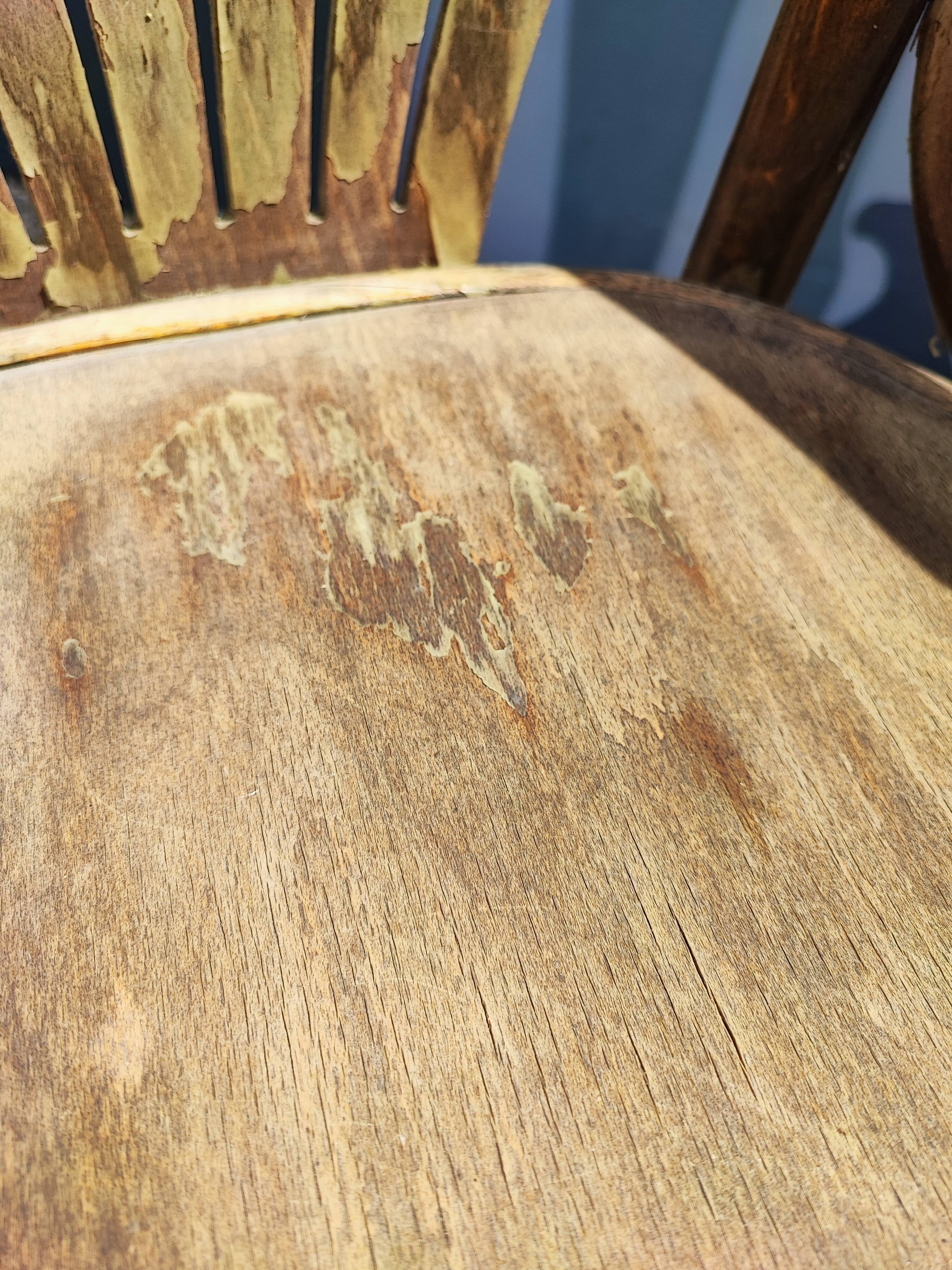 Tabouret de bar en bois courbé