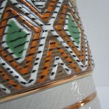 Jacques Breugnot enamelled ceramic vase 60s