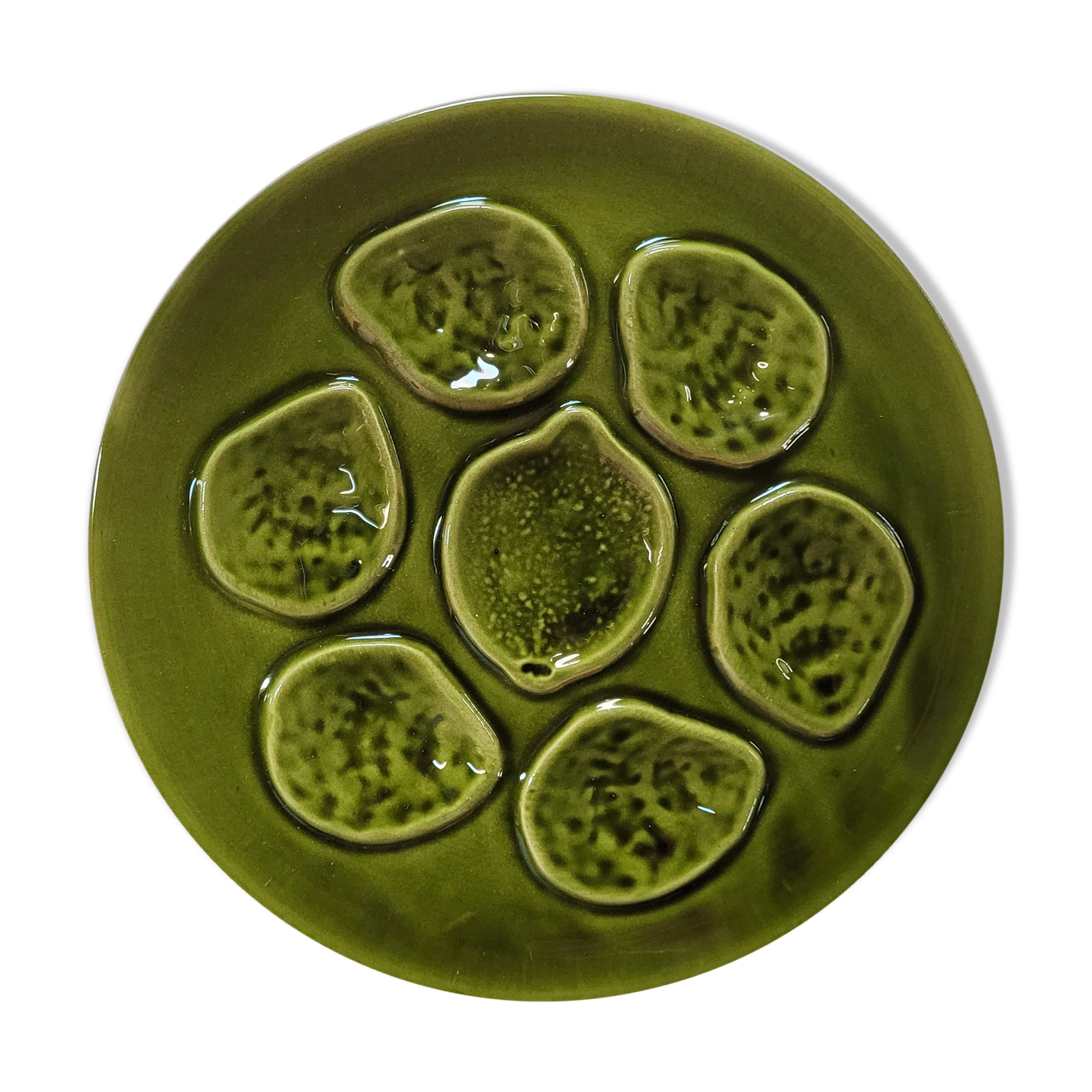 Green oyster plate