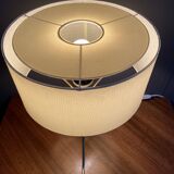 Brass lable lamp with round shade 1960s