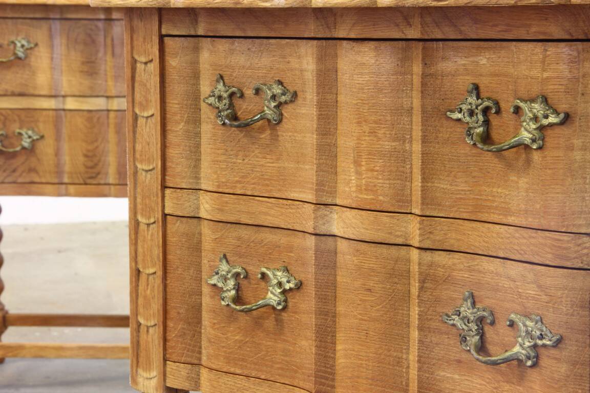 Vintage 1960s Danish modern oak nightstands in the style of Henning Kjærnulf