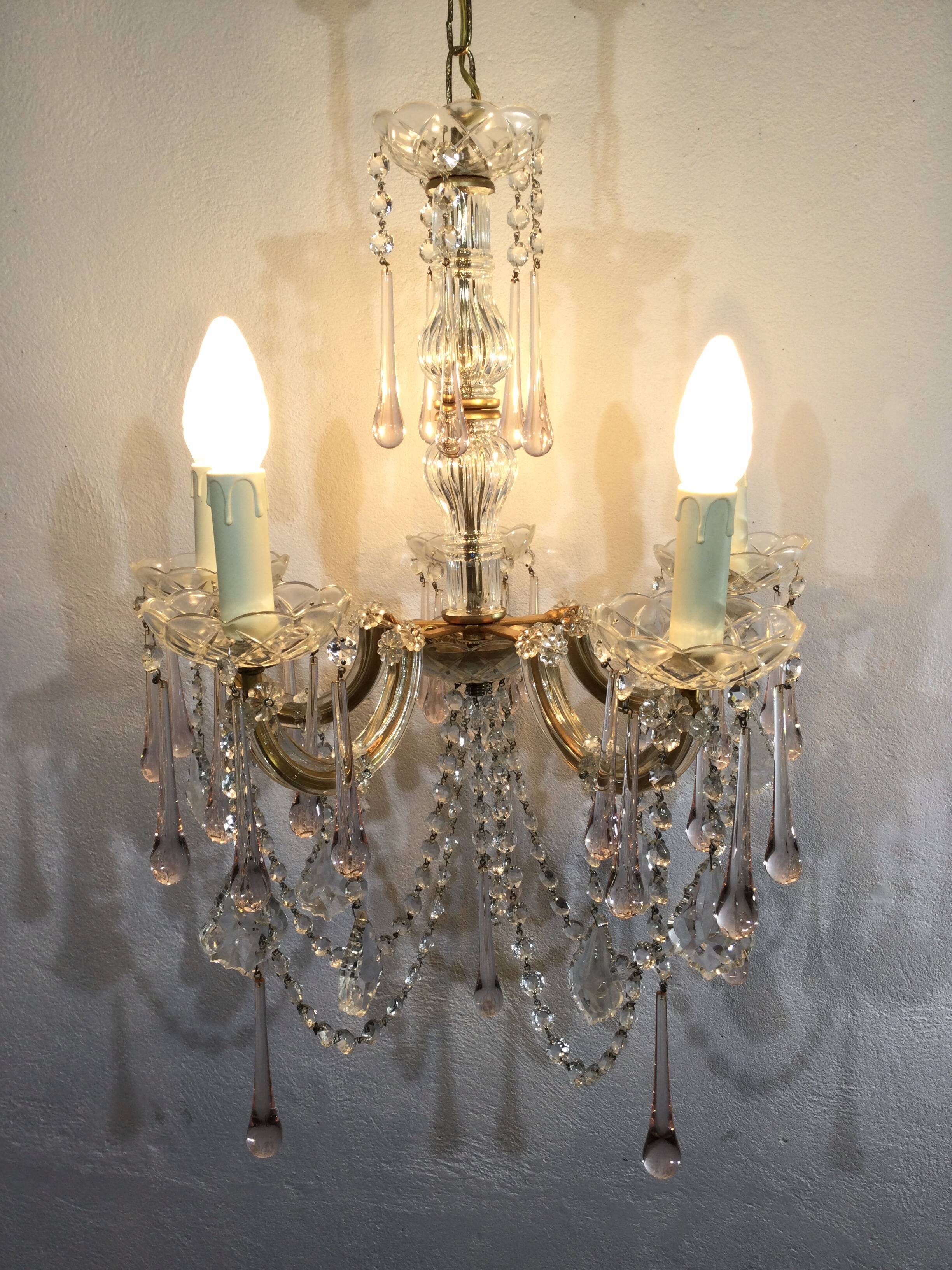 Marie thérèse crystal chandelier 5 lights