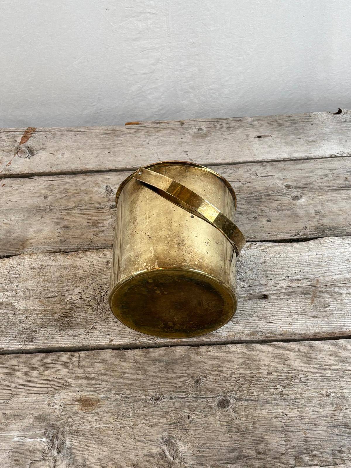 seau à glace en laiton Stelton- Danemark années 60