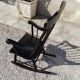 Rocking-chair noir vintage