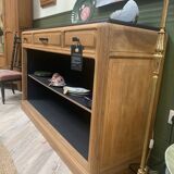 Walnut and black sideboard