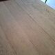 Rustic old farmhouse table made of solid oak, fully sandblasted.