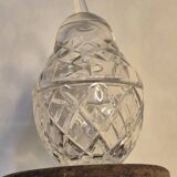 Crystal pear candy bowl