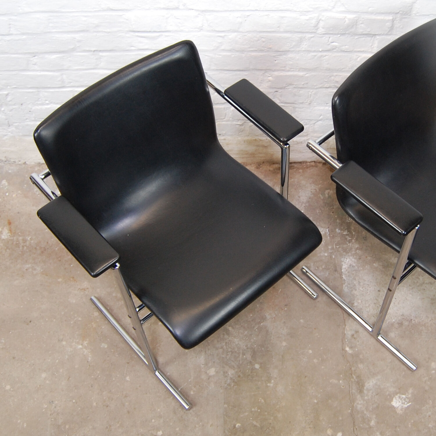 Bridge armchairs "Oslo" by Rudi Verelst for Novalux 1970s